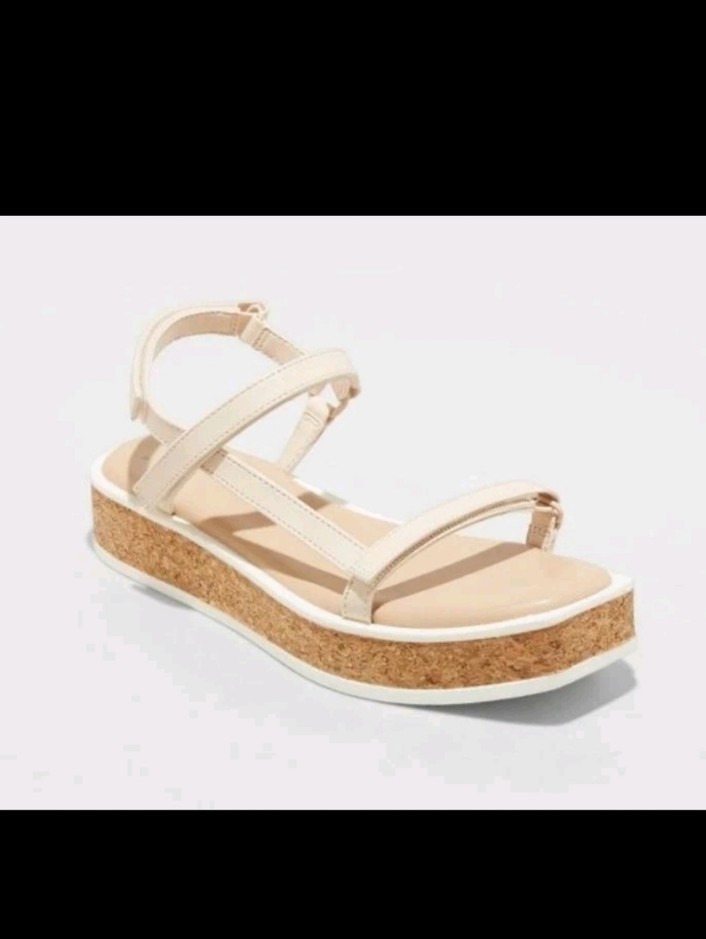 Threshold Cream and Tan Platform Sandals